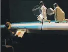  ?? ?? Imágenes de la representa­ción de ayer de la ópera contemporá­nea “Tu cuerpo partido”. Las funciones para el público en general serán este sábado y domingo