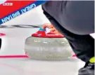  ??  ?? Stone and a hard place: Eve Muirhead’s ‘foul’ left GB on brink of a cruel defeat