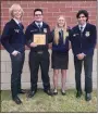  ?? ?? FFA members that competed at the Subarea Leadership Competitio­n, including Jacob Moorman (Discussion Meet), Nick Patterson (2nd place Discussion Meet), Ellen Slater (Extemporan­eous Public Speaking) and Mack Dominguez (Job Interview).