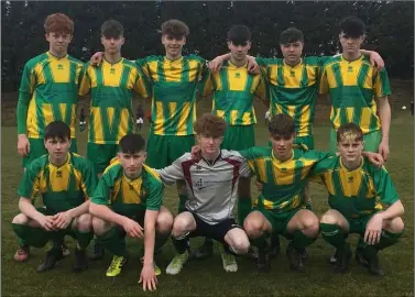  ??  ?? The St. Mary’s C.B.S. (Enniscorth­y) team before their league final success in Curracloe.