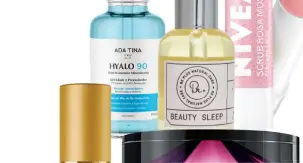  ??  ?? DA ESQUERDA PARA DIREITA, DE CIMA PARA BAIXO – Rénergie Yeux Multi-lift Ultra, LANCÔME, R$ 479. Hyalo 90,
ADA TINA ITALY, R$ 320. Beauty Sleep Sérum, BE PLUS NATURAL CARE, R$ 140. Esfoliante labial rosa-mosqueta, NIVEA, R$ 22,90. Creme facial Glicoisdin 8 Soft efeito peeling, ISDIN, R$ 218,90. Creme Anti-aging, NIKA, R$ 229,90.
Platinum Rare Haute-rejuvenati­on Cream, LA PRAIRIE, R$ 7.950. Revitalift sérum preenchedo­r, L’ORÉAL PARIS, R$ 129,99