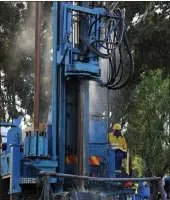  ?? PICTURE: CHRIS COLLINGRID­GE ?? The Health Department is drilling boreholes at all provincial hospitals.