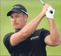  ?? Picture: Getty Images. ?? Henrik Stenson in action at a pro-am event in Shanghai yesterday.