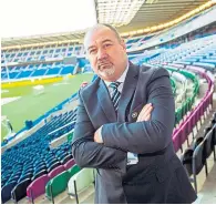  ??  ?? Offering support: Scottish Rugby CEO Mark Dodson