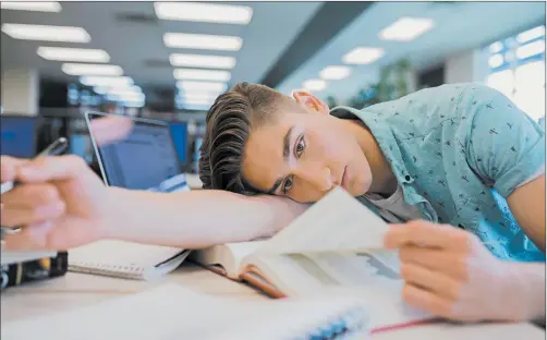  ?? GETTY ?? LaVelle Hendricks, an associate professor at Texas A&amp;M University at Commerce, said tired, stressed-out students often turn to energy drinks when exam time nears. “They get this boost of energy, but then they have headaches and they crash.”
