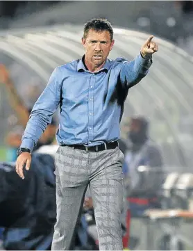  ?? Picture: ANESH DEBIKY/GALLO IMAGES ?? UNDER PRESSURE: Chippa United coach Eric Tinkler says his team should have bagged the three points on offer against Maritzburg United