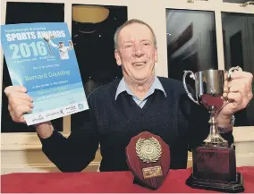  ?? PICTURES BY PAUL ATKINSON ?? Westway Amateur Boxing Club’s George Rhodes scooped Coach of theYear (above left), and Bernard Goulding claimed the Service to Sport Award for his services to local cricket (above right)