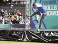  ?? AP IMAGE FOR NFL ?? Trevon Diggs of the Dallas Cowboys competes in the Best Catch event at the 2022 Pro Bowl Skills Showdown on Thursday in Las Vegas.
