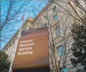  ?? J. David Ake Associated Press ?? THE NEW IRS estimates include the use of cryptocurr­ency. Above, its headquarte­rs in Washington.