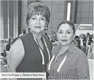  ??  ?? Norma Rojas y Beatriz Ramírez.