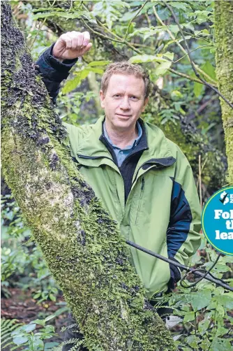  ?? Photo: John Nicholson/Fairfax NZ ?? Green machine: Russel Norman seems at home guiding a tour through Wellington’s Zealandia – but says he stepped ‘‘outside my comfort zone’’ to co-lead a Green Party which was in a ‘‘huge crisis’’.