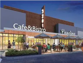  ??  ?? McAlister’s Deli and Salata salad shop are leasing space on each end of the new at Block 14 at Garden Oaks.