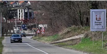  ?? ?? Road leading into North-Eastern Bosnian town of Lopare.