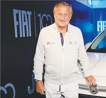  ??  ?? LíDER. Cristiano Rattazzi, nacido en Argentina pero con tonada italiana, lidera la automotriz Fiat desde hace décadas.