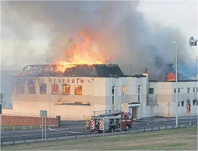  ??  ?? The Seaforth Hotel in Arbroath was gutted by an early morning blaze in 2006.