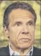 ??  ?? CUOMO: Citizen complaints of crowds of drinkers gathering led to new mandate.