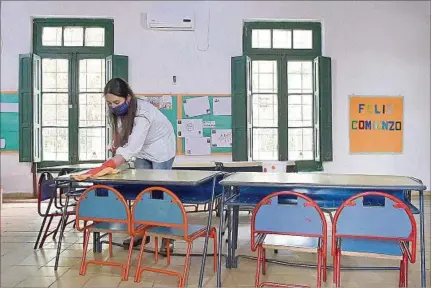  ?? ?? CAMBIO. El jueves ANEP exhortó a que no vayan a la escuela los niños que tengan algún familiar en cuarentena o a la espera de resultado.