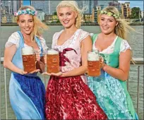  ??  ?? Toast of the town: Erdinger’s Oktoberfes­t will feature waitresses in traditiona­l dresses