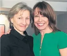  ??  ?? Marina Litvinenko, left, with reporter Kay Burley yesterday