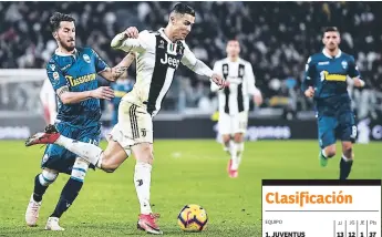  ??  ?? CATALANES. Cristiano Ronaldo fue muy incisivo en el ataque de la Juventus contra el SPAL de Verona ayer en Turín.