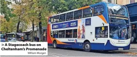  ?? William Morgan ?? A Stagecoach bus on Cheltenham’s Promenade