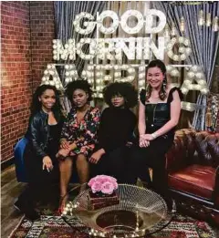  ??  ?? Shereen and Victory Boyd in Good Morning America.