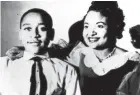  ?? AP ?? This undated family photograph taken in Chicago shows Mamie Till Mobley and her son, Emmett Till, whose lynching in 1955 became a catalyst for the civil rights movement.