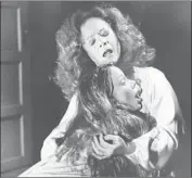  ?? American Cinematheq­ue ?? IN “CARRIE,” Piper Laurie, top, portrays a mother who instills her neuroses in daughter Sissy Spacek.