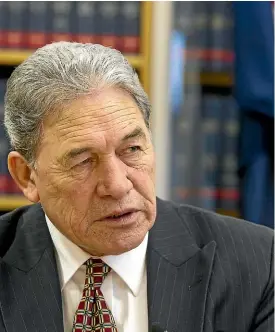  ?? ROSS GIBLIN/ STUFF ?? Winston Peters has announced a $10 million fund for the Pacific at a time of unease at China’s growing profile.