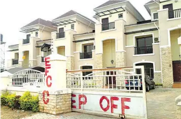  ??  ?? One of the EFCC seized property