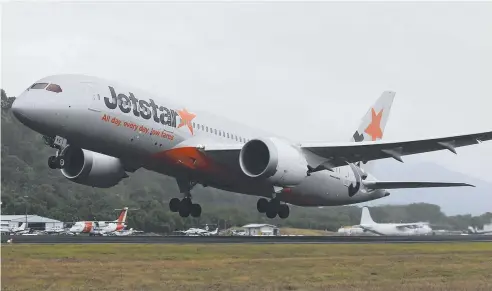  ??  ?? TAKEN OFF: Jetstar’s Christmas sale has seen a huge spike in domestic and internatio­nal airfare sales.