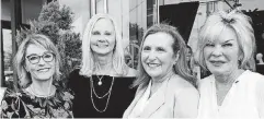  ?? [PHOTO BY SARAH PHIPPS, THE OKLAHOMAN] ?? From left are Hearts for Hearing Developmen­t Director Kris Hopper with event co-chairs Jane Webb, Cassie Bowen and Cindy Reilley during Fashion for a Passion at the CK and Co. in Nichols Hills Plaza.