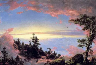  ?? ?? Edwin Church (1826-1900), Above the Clouds at Sunrise (1849), New York, Metropolit­an Museum of Art