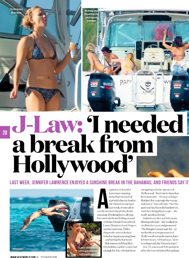 Beach jennifer lawrence 2016