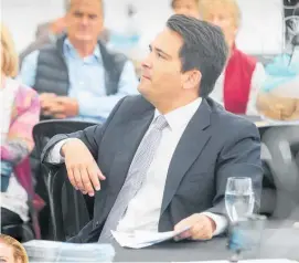  ?? Main photo / Warren Buckland ?? Simon Bridges at the A and P Royal Show in Hawke’s Bay yesterday. Inset: Katrina Bungard