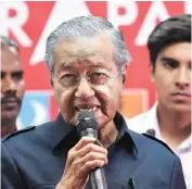 ??  ?? Malaysia announced it would scrap the 6% GST rate, in line with the electoral promise by Prime Minister Mahathir Bin Mohamad that helped him win the elections last week