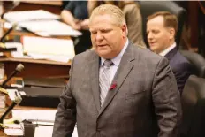  ?? CHRIS YOUNG/THE CANADIAN PRESS FILES ?? Premier Doug Ford says he had “zero influence” on the choice of Ronald Taverner as OPP commission­er.