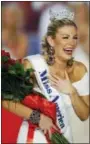  ?? ISAAC BREKKEN - THE ASSOCIATED PRESS ?? In this 2013 file photo, Miss New York Mallory Hytes Hagan reacts as she is crowned Miss America 2013 in Las Vegas. Some former Miss Americas shamed in emails from the pageant’s CEO are calling on him and other leaders of the Miss America Organizati­on...