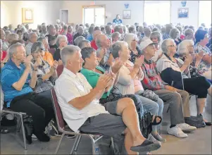  ?? DAVID JALA/CAPE BRETON POST ?? An appreciati­ve crowd packed the Big Pond Fire Hall on Sunday for the rural Cape Breton community’s annual summer concert. The 2018 Big Pond Festival Sunday Concert maintained its 54-year-old tradition on Sunday as it showcased some of the island’s...