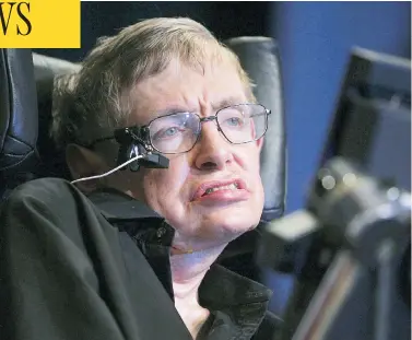  ?? CANCAN CHU / GETTY IMAGES FILES ?? British scientist Stephen Hawking, seen in 2006, amazed doctors by outliving his life expectancy by several decades.