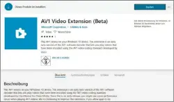  ??  ?? Langsam kommt der neue Videocodec AV1 in der Praxis an: Für Windows 10 steht er inzwischen im Microsoft Store zur Verfügung, zunächst noch als Beta-version.