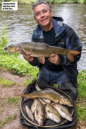  ??  ?? I finished third with this catch of 21lb 12oz.