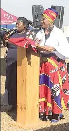  ?? ?? Sheila Ruffin was an internatio­nal s p e a k e r a t S o mh l o l o F e s t i v a l Thanksgivi­ng Service 2019, the last public celebratio­n, with Ngeti Lukhele translatin­g at Lobamba National Church.