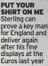  ?? ?? PUT YOUR SHIRT ON ME Sterling can prove a key man for England and deliver again after his fine displays at the Euros last year