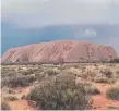  ??  ?? Climbing Uluru will be banned.