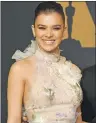  ?? AP PHOTO ?? Hailee Steinfeld poses in the press room at the Oscars on Sunday.