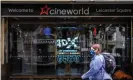  ??  ?? Cineworld cinemas have been shut over the past six months because of the Covid-19 pandemic. Photograph: Dan Kitwood/Getty Images