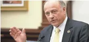  ?? CHARLIE NEIBERGALL/AP ?? U.S. Rep. Steve King of Iowa, seen in 2014, has a history of making racially charged statements. Over the weekend he paid tribute to anti-immigratio­n Dutch politician Geert Wilders.