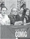  ??  ?? Encuentro. El panel de actores y productore­s ofreció una conferenci­a en la Comic Con.