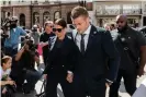  ?? Photograph: Anadolu Agency/Getty ?? Rebekah Vardy’s husband, Leicester City’s Jamie Vardy, turned up at the high court in central London for the first time.